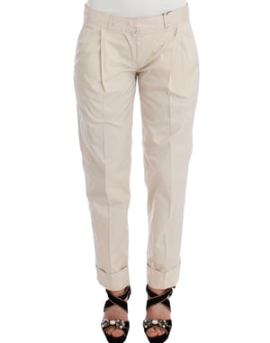 Plisségemepte Broek Beige