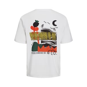 Jack & Jones Tee SS Canon Wide Fit Tee  Wit