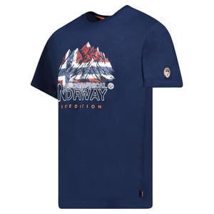 Geographical Norway Tee SS Jummit Shirt Blauw
