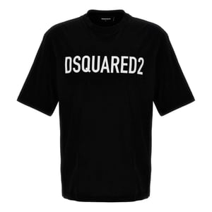 Dsquared2 T-shirt Met Opvallend Logo In Zwart