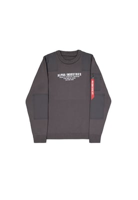 Military Knit Sweatshirt