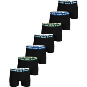 Björn Borg Onderbroeken 7-Pack Boxers Zwart