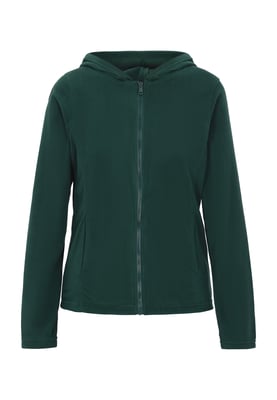 Mymo Fleece jas Dames donkergroen
