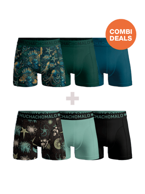 Muchachomalo Heren Boxershorts - 3+3 Pack - Mannen Onderbroeken