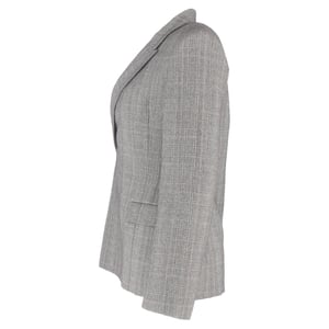 Balenciaga Prince Of Wales Gecheckte Blazer in Grijs Wol