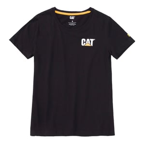 Caterpillar Heren T-shirt met handelsmerk (Zwart)