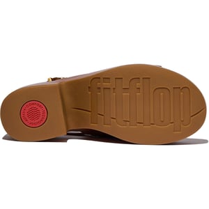 Fitflop Platfforms Hiel Backstrap Leer Dames Diep Tan Flip-Flops