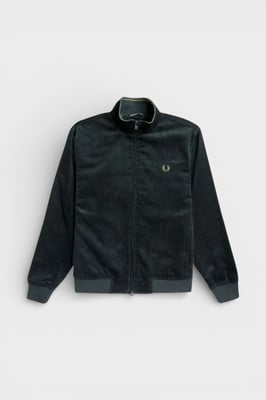 Fred Perry Brentham Corduroy Jas Nachtgroen
