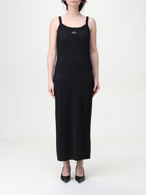 Mesh Gebreide Mouwloze Maxi Jurk