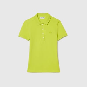 Lacoste L.12.D Slim-Fit poloshirt voor dames in geel