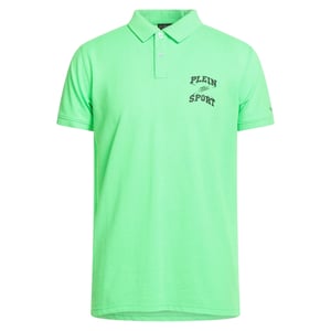 Plein Sport Scratch Logo Groene Polo Shirt