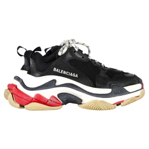Balenciaga Triple S sneakers in zwart polyester