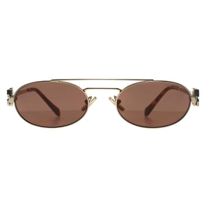 Miu Miu Ovaal Dames Licht Goud Bruin Zilver MU 54ZS