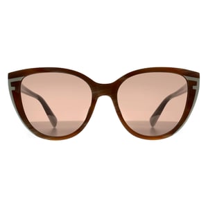 Furla Cat Eye Dames Honing Bruin Wit Hoorn Bruin SFU783