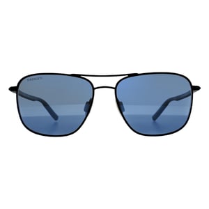 Serengeti Aviator Heren Mat Zwart Mineraalblauw 555nm Gepolariseerd Spello