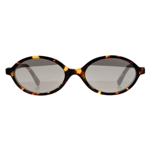 Miu Miu Ovaal Honing Havana Lichtgrijs Zilver Spiegel MU 04ZS