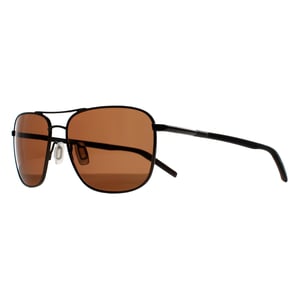 Serengeti Aviator Heren Glimmend Gunmetal Mineral Polarized Drivers Bruin Spello