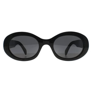 Celine Ovale Dames Fonkelend Zwart met Goudgrijs CL40194U Triomphe