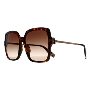 Furla Vierkant Dames Glossy Havana Bruin Kleurverloop SFU626