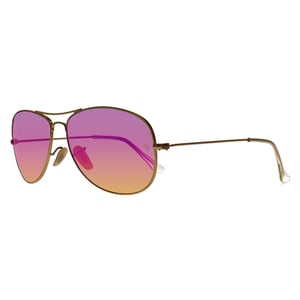 Ray-Ban Aviator Heren Goud Cyclamen Flash Zonnebril