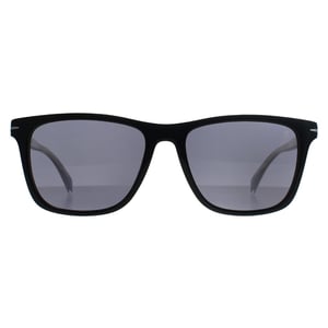 David Beckham Rechthoek Heren Zwart Grijs DB 1092/S