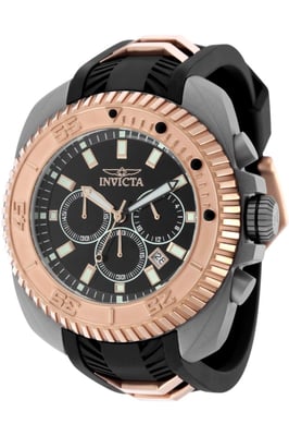 Invicta Coalition Forces 49794 Heren Horloge - Quartz Uurwerk - Roestvrij Staal met zwarte Wijzerplaat - 50mm
