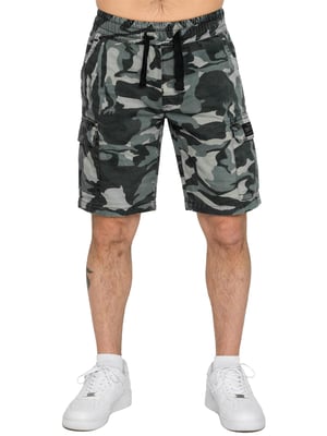 Enzo | Heren camo cargo shorts