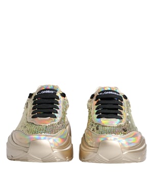 Dolce & Gabbana Gouden Pailletten Iriserende Daymaster Sneakers Schoenen