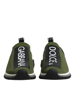 Dolce & Gabbana Groene Logo Lage Sorrento Sneakers voor Mannen