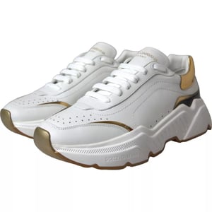 Dolce & Gabbana White Gold DAYMASTER Leren Sneakers voor Heren