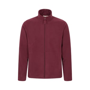 Mountain Warehouse Heren Raso Full Zip Fleece Top (Donkere Bourgogne)