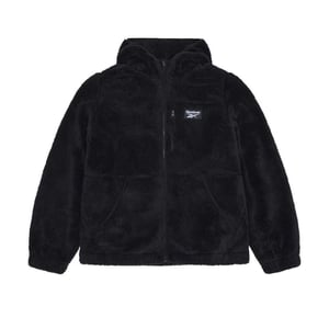 Reebok Dames Double Monkey Fleece Jacket (Zwart)