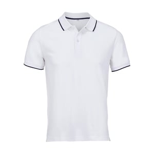SOLS Unisex Volwassen Palermo Polo Shirt (Wit/Frans Marineblauw)