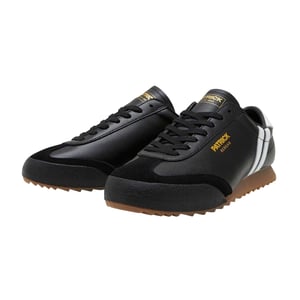 Patrick Mens Bergan Leren Sneakers (Zwart/Wit)