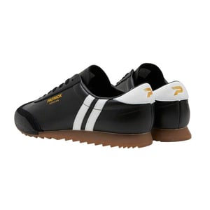 Patrick Mens Bergan Leren Sneakers (Zwart/Wit)