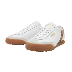 Patrick Mens Bergan Leren Sneakers (Wit/Tanis)