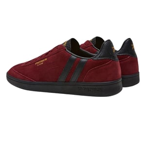 Patrick Mens Lyon Suede Cupsole Sneakers (Bourgogne/Zwart)
