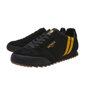 Patrick Mens Rio Suède Sneakers (Zwart/Geel)