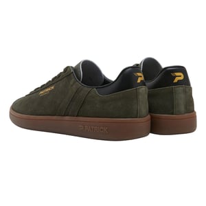 Patrick Mens Monaco Suède Cupsole Sneakers (Olijf/Zwart)