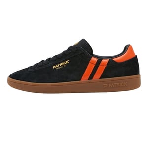 Patrick Mens Monaco Suède Cupsole Sneakers (Zwart/Oranje)