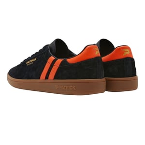 Patrick Mens Monaco Suède Cupsole Sneakers (Zwart/Oranje)