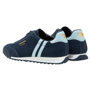 Patrick Mens Dijon Suède Hardloopschoenen (Marineblauw/Lichtblauw)