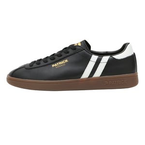 Patrick Mens Monaco Suède Cupsole Sneakers (Zwart/Wit/Donkergum)