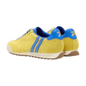 Patrick Mens Dijon Suede Hardloopschoenen (Geel/ Koningsblauw)