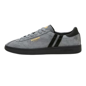 Patrick Mens Monaco Suède Cupsole Sneakers (Charcoal/Zwart)