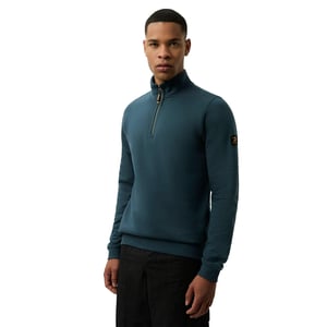 Patrick Mens Harlem Quarter Zip Top (Donkerblauw)