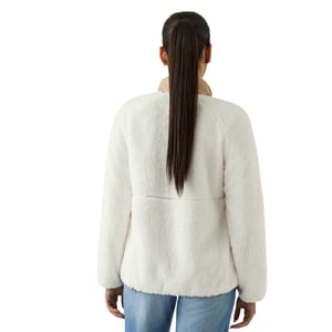 Reebok Dames Double Monkey Fleece Jacket (Crème)
