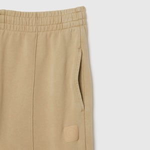 Dames Lacoste Badge Joggingbroek in crème