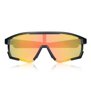 Breed Vega gepolariseerde zonnebril - Zwart/Rood