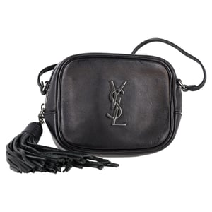 Saint Laurent Blogger Crossbodytas in zwart leer